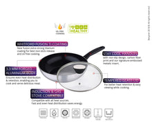 Load image into Gallery viewer, Bergner Carbon TT Forged Aluminium Wok with Lid, 28 cm, 42 litres Induction Base (5065354313859)