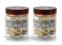 Load image into Gallery viewer, Lock & Lock Glass Canister Set, 750ml, Set of 2, White (5065378103427)