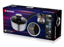 Load image into Gallery viewer, Bergner Carbon TT Forged Aluminium Sauce Pan with Lid, 16 cm, 13 litres Induction Base (5065354903683)