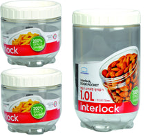 Load image into Gallery viewer, Lock&Lock Interlock Standard Base Container Set, 3-Pieces, Transparent (INL301x2 + INL302) (5065378726019)