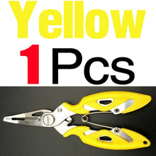 Load image into Gallery viewer, MNFT Fishing Plier Scissor Braid Line Lure Cutter Hook Remover etc. Tackle Tool Cutting Fish Use Tongs Multifunction Scissors (4956978118787)