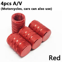Load image into Gallery viewer, 4Pcs Bike Wheel Tire Covered Car Motorcycle Truck universal Tube Tyre Bicycle AV SV American AIR Valve Cap Dustproof 10 colors (4956977365123)