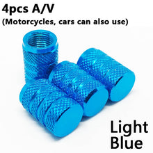Load image into Gallery viewer, 4Pcs Bike Wheel Tire Covered Car Motorcycle Truck universal Tube Tyre Bicycle AV SV American AIR Valve Cap Dustproof 10 colors (4956977365123)