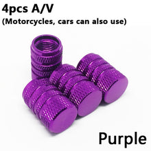 Load image into Gallery viewer, 4Pcs Bike Wheel Tire Covered Car Motorcycle Truck universal Tube Tyre Bicycle AV SV American AIR Valve Cap Dustproof 10 colors (4956977365123)