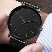 Load image into Gallery viewer, Men Watch Quartz Casual Watches Simple Metal Hour Reloj Quartz Watch Montre Mesh Stainless Steel erkek kol saati masculino clock (4956896657539)