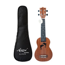 Load image into Gallery viewer, Aiersi brand 21 inch ukelele mahogany Soprano gecko ukulele musical instrument guitar 4 string Hawaiian mini guitarre (4956978249859)