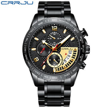 Load image into Gallery viewer, Men’s Watches CRRJU Top Luxury Brand Fashion Quartz Men Watch Waterproof Chronograph Business Wristwatch Relogio Masculino (4956898164867)