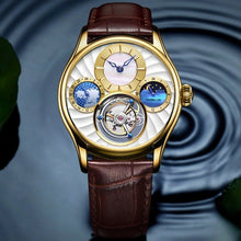 Load image into Gallery viewer, Guanqin 100% Real Tourbillon Mechanical Watch Men Wrist Mens Watches Top Brand Luxury Skeleton Watch Clock Man Relogio Masculino (4956896624771)
