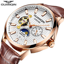 Load image into Gallery viewer, GUANQIN 2020 business watch men Automatic Luminous clock men Tourbillon waterproof Mechanical watch top brand relogio masculino (4956896559235)
