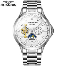Load image into Gallery viewer, GUANQIN 2020 business watch men Automatic Luminous clock men Tourbillon waterproof Mechanical watch top brand relogio masculino (4956896559235)