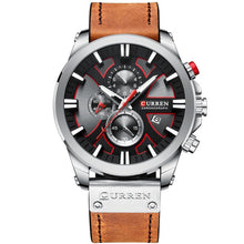 Load image into Gallery viewer, CURREN Casual Sport Watches for Men Blue Top Brand Luxury Military Leather Wrist Watch Man Clock Fashion Chronograph Wristwatch (4956896264323)