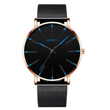 Load image into Gallery viewer, Reloj hombre 2020 dos homens relógios minimalistas ultra fino malha cinto relógio de luxo masculino negócio casual quartzo relógio de pulso (4956896919683)