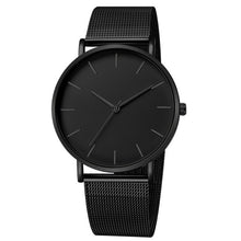 Load image into Gallery viewer, Montre de luxe hommes maille Ultra-mince acier inoxydable Quartz montre-bracelet mâle horloge reloj hombre relogio masculino livraison gratuite (4956896886915)