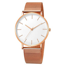 Load image into Gallery viewer, Montre de luxe hommes maille Ultra-mince acier inoxydable Quartz montre-bracelet mâle horloge reloj hombre relogio masculino livraison gratuite (4956896886915)