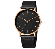 Load image into Gallery viewer, Montre de luxe hommes maille Ultra-mince acier inoxydable Quartz montre-bracelet mâle horloge reloj hombre relogio masculino livraison gratuite (4956896886915)