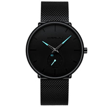Load image into Gallery viewer, CRRJU Fashion Mens Watches Top Brand Luxury Quartz Watch Men Casual Slim Mesh Steel Waterproof Sport Watch Relogio Masculino (4956898230403)