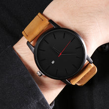 Load image into Gallery viewer, Männer Uhren Mode Leder Quarzuhr Männer Casual Sport Männlichen erkek kol saati Armbanduhr Montre Hombre Relogio Masculino (4956897443971)