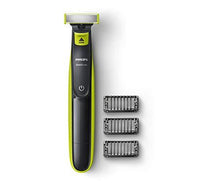 Load image into Gallery viewer, Philips QP2525/10 OneBlade Hybrid Trimmer and Shaver with 3 Trimming Combs (Lime Green) (5065318269059)
