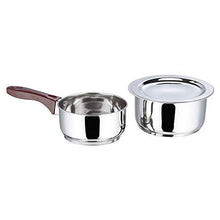 Load image into Gallery viewer, Vinod Milkpan (1Ltr) &amp; Capsule Bottom Tope (1.4Ltr) with lid(Induction Friendly) (5065328820355)
