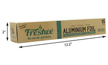 Load image into Gallery viewer, Freshee 15m Heavy Duty Aluminium Silver Kitchen Foil Roll Paper, 18 Micron Thick, Food wrap, Bacteria Resistant, Disposable, Food Parcel, Hookah, Fresh Food (5065342058627)
