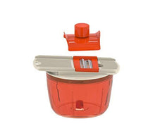 Load image into Gallery viewer, Homecare Hexa Kitchen master BPA Free Vegetable Chopper - Food Processor with Convenient Pull Cord Mechanism attached Lid, Plastic Container and 5 Different Stainless Steel Blades. (5065326166147)
