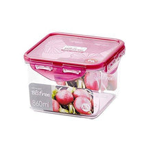 Load image into Gallery viewer, Lock&amp;Lock Bisfree Square Stackable Tritan Container Set, 860ml, Pink (5065365946499)
