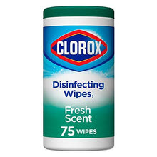 Load image into Gallery viewer, Clorox Disinfecting Wipes, Fresh Scent, 75 Count Canister (5065351626883)
