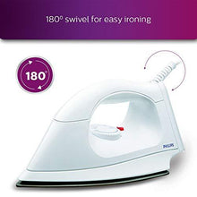 Load image into Gallery viewer, Philips HI113 1000-Watt Plastic Body PTFE Coating Dry Iron (5065332195459)
