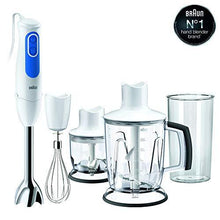 Load image into Gallery viewer, Braun MQ 3045 MultiQuick 3 (700 Watt) Hand Blender (White/Blue) (5065325478019)
