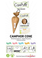 Load image into Gallery viewer, CamPure Camphor Cone, 45 Days Scent for Cars, Room Freshener with Mosquito Repellent Properties (Sandalwood) (5065351889027)

