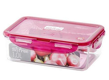 Load image into Gallery viewer, Lock&amp;Lock Bisfree Rectangular Stackable Tritan Container, 1 Litre, Pink (LBF817P) (5065366077571)
