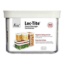 Load image into Gallery viewer, FELLI Loc-Tite Air Tight, Acrylic BPA Free Rectangular Storage Transparent Container 1.10L NFEM035 (5065335341187)
