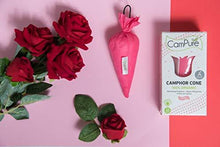 Load image into Gallery viewer, CamPure Camphor Cone, 45 Days Scent for Cars, Room Freshener with Mosquito Repellent Properties (Rose) (5065351823491)
