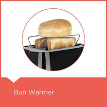 Load image into Gallery viewer, Black + Decker BXTO0202IN 870-Watt 2 Slice Pop-up Toaster with Bun Warmer (Black) (5065335898243)
