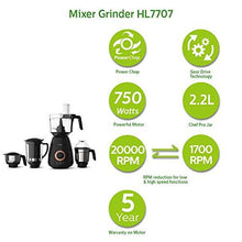 Load image into Gallery viewer, Philips HL7707/00 Mixer Grinder, 750W, 4 Jars (Black) (5065330917507)
