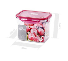 Load image into Gallery viewer, Lock&amp;Lock Bisfree Rectangular Stackable Tritan Container Set, 1 Litre, Pink (5065366175875)
