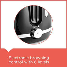 Load image into Gallery viewer, Black + Decker BXTO0202IN 870-Watt 2 Slice Pop-up Toaster with Bun Warmer (Black) (5065335898243)
