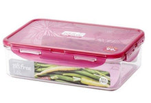 Load image into Gallery viewer, Lock&amp;Lock Bisfree Rectangular Stackable Tritan Container, 1.6 Litres, Pink (5065366012035)
