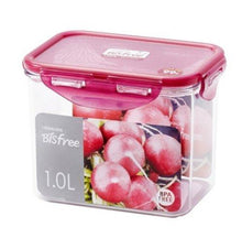 Load image into Gallery viewer, Lock&amp;Lock Bisfree Rectangular Stackable Tritan Container Set, 1 Litre, Pink (5065366175875)
