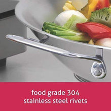 Load image into Gallery viewer, Alda Stainless Steel Wok With Glass Lid- Silver- 20cm (5065324429443)
