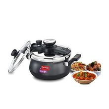 Load image into Gallery viewer, Prestige Clip On Aluminium Handi Pressure Cooker with Glass Lid, 5 Litres, Black (5065328558211)

