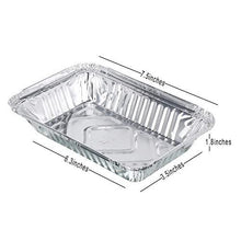 Load image into Gallery viewer, Freshee Pack of 25 pcs Aluminium Silver Foil Container 750ml, Food Storage Disposable Containers with Lid for Kitchen (5065342288003)
