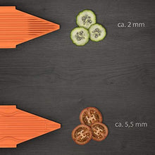 Load image into Gallery viewer, Borner V3 TrendLine Food and Vegetable Slicer with Slicer Insert, 3.5mm and 7mm Blade, Food Safety Holder, Storage Box (Orange) (5065353494659)
