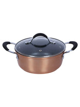 Load image into Gallery viewer, Bergner Infinity Chefs Aluminium Casserole with Lid, 2.29 Litres/20cm, Copper (5065355919491)
