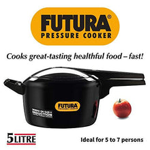 Load image into Gallery viewer, Hawkins Futura Hard Anodised Induction Compatible Pressure Cooker, 5 Litre (5065325117571)
