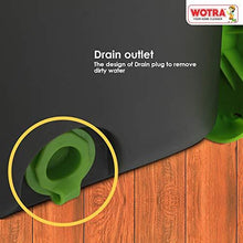 Load image into Gallery viewer, WOTRA Plastic Standard Prime Spin Bucket mop with Easy Wheels for Magic 360 Degree Cleaning and 3 Refills (Green/Grey, Large) (5065328328835)
