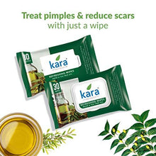 Load image into Gallery viewer, Kara Face Wipe - Cleansing &amp; Hydrating, Refreshing, Neem &amp; Tea Tree, 30 Wipes (5065343664259)
