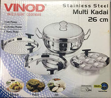Load image into Gallery viewer, Vinod Stainless Steel Multipurpose Kadai, 6-Pieces, Silver (5065327476867)
