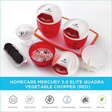 Load image into Gallery viewer, Homecare Mars Kitchen master 3.0 Quadra Blades Vegetable Chopper - Beater with Convenient Pull Cord Mechanism attached Lid and BPA free Plastic Container - 900 ML [Black] (5065327018115)
