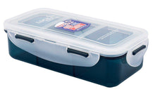 Load image into Gallery viewer, Lock &amp; Lock Plastic Lunch Box with Stripes Bag Set, 4-Pieces, Blue (5065370828931)

